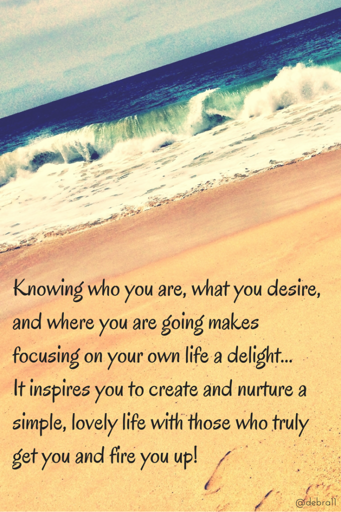 Knowing who you are, what you desire,